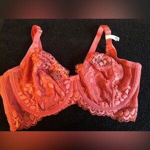 La Vie En Rose Coral Lace Underwire Bra